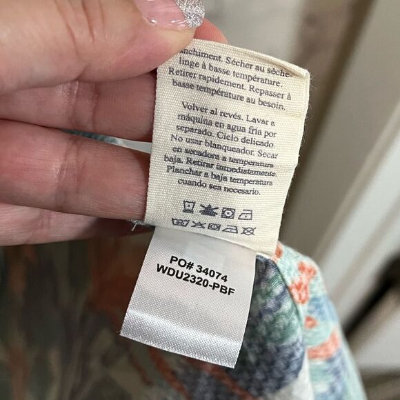 Faherty Bay Twist Dress Paradise Blossom Floral Front Slit Sleeveless Size XL - Picture 9 of 12